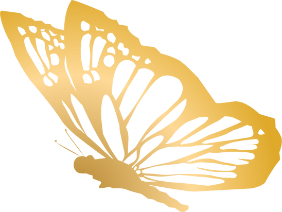 Ornamental Golden Butterfly