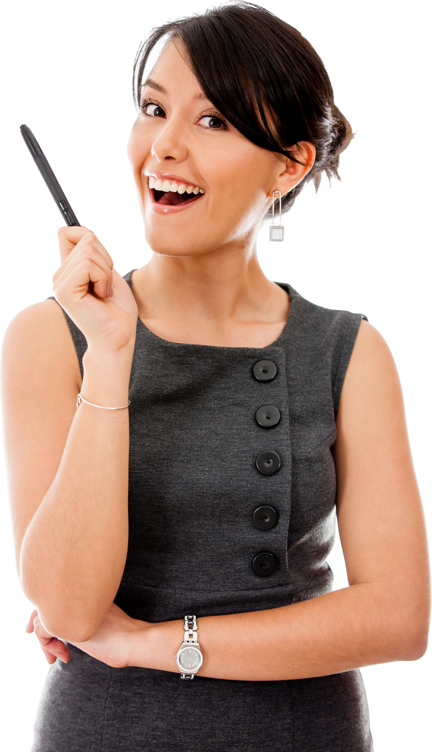 Business Woman Having an Idea
